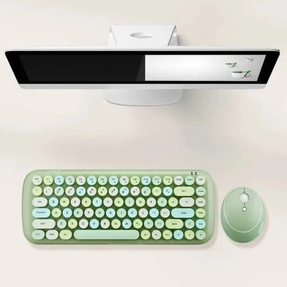 BNWOT | MOFII 2.4G Green Wireless Keyboard & Mouse - Picture 3 of 5